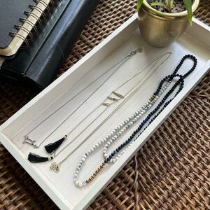 3 Pc Necklace Set- Sterling Silver and Gold Plated Vintage Inspired